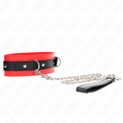 Kink - collar con correa 65 cm rojo 54 x 4.5 cm