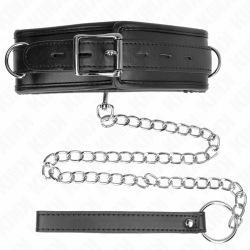 Kink - collar con correa esponja imitaciãn cuero modelo 3 ajustable 37-54 cm x 3 cm