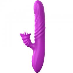 Armony - angelia vibrador multifuncion con lengua estimuladora efecto calor violeta