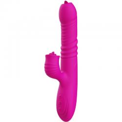 Armony - fanny vibrador multifuncion doble lengua efecto calor fucsia