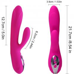 Armony - vibrador & estimulador flexible efecto calor fucsia