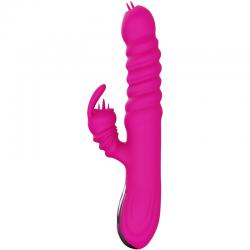 Armony - vibrador multifuncion rabbit doble lengua efecto calor fucsia