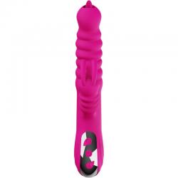 Armony - vibrador multifuncion rabbit doble lengua efecto calor fucsia