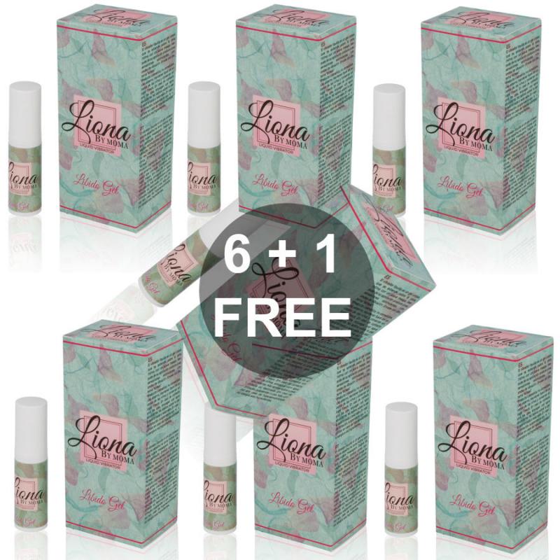 Liona by moma vibrador liquido libido gel 6 + 1 gratis