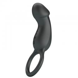 Pretty love - trae anillo vibrador con estimulador negro