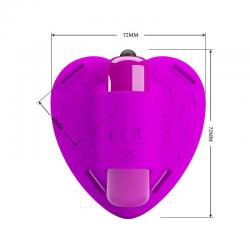 Pretty love - masajeador de clitoris heartbeat 10 modos de vibracion morado