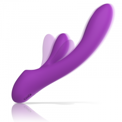 Intense - luigi vibrador rabbit silicona liquida morado