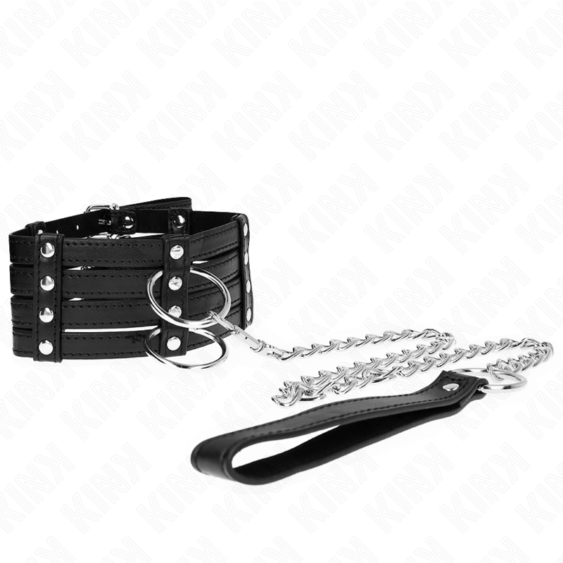 Kink - collar con correa 65 cm estilo sub ajustable 35-51 cm x 7 cm