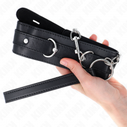 Kink - collar con correa 65 cm negro 54 x 4.5 cm