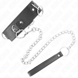 Kink - collar con correa 65 cm 3 anillos modelo 2 ajustable 36-43 cm x 5 cm