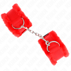 Kink - muñequeras forrada rojo ajustable 17-31 cm x 7 cm