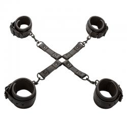 Calexotics - nocturnal conector hog tie cuero ajustable negro