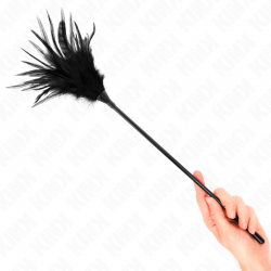 Kink - plumas múltiples para cosquillas negro 45 cm