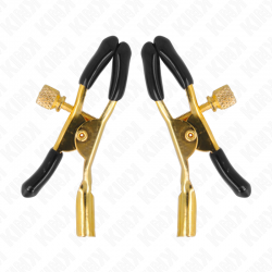 Kink - pinzas para pezones dorado 6 cm