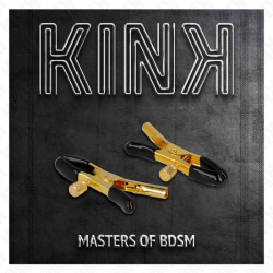 Kink - pinzas para pezones dorado 6 cm