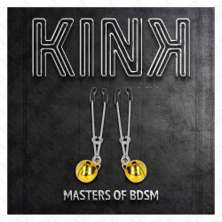 Kink - pinzas para pezones fina con cascabel dorado 7 cm