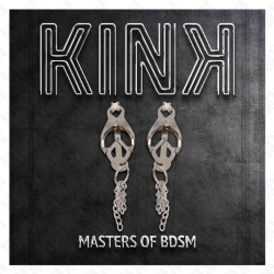 Kink - pinzas para pezones estilo japonés con cadenas plateado