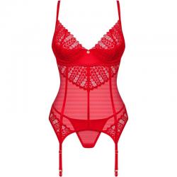 Obsessive - ingridia corset & tanga rojo xs/s