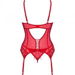 Obsessive - ingridia corset & tanga rojo xs/s