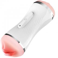 Armony - masturbador vibrador doble vagina & boca blanco