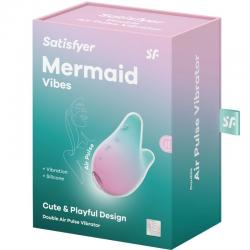 Satisfyer - mermaid vibes estimulador & vibrador menta y rosa