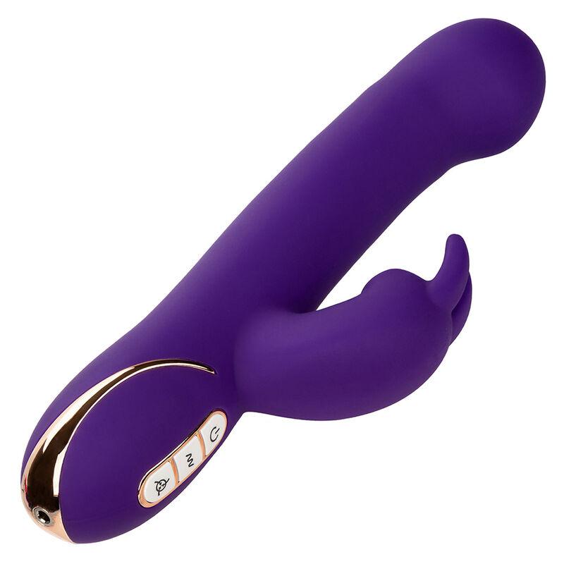 Calexotics - jack vibrador rabbit y estimulador 7 niveles de vibración y succión azul