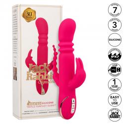 Calexotics - jack fantasy triple vibrador calentable rabbit rosa