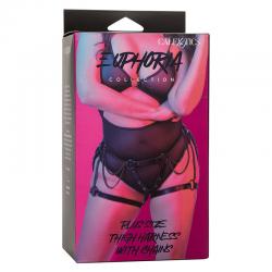 Calexotics - euphoria arnés de muslo con cadenas premium talla plus