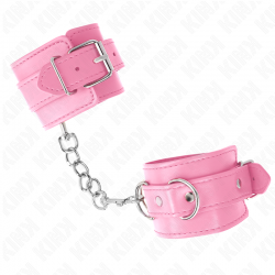 Kink - muñequeras sencillas rosa ajustable 20-23 cm x 5.5 cm