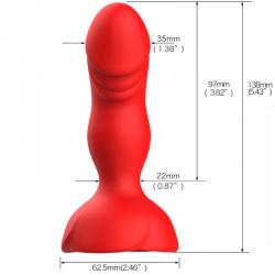 Armony - extreme a bloom rosa vibrador & plug anal control remoto rojo