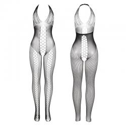 Subblime - 951832 bodystocking espalda abierta y detalles entrecruzados negro talla única