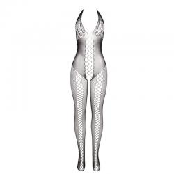 Subblime - 951832 bodystocking espalda abierta y detalles entrecruzados negro talla única