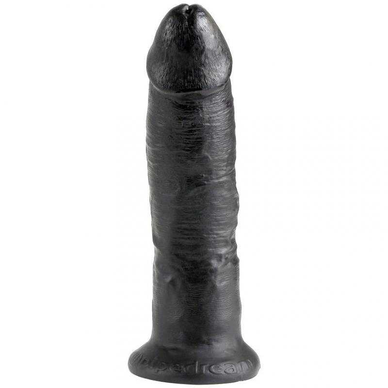 King cock 9" pene negro 22.9 cm