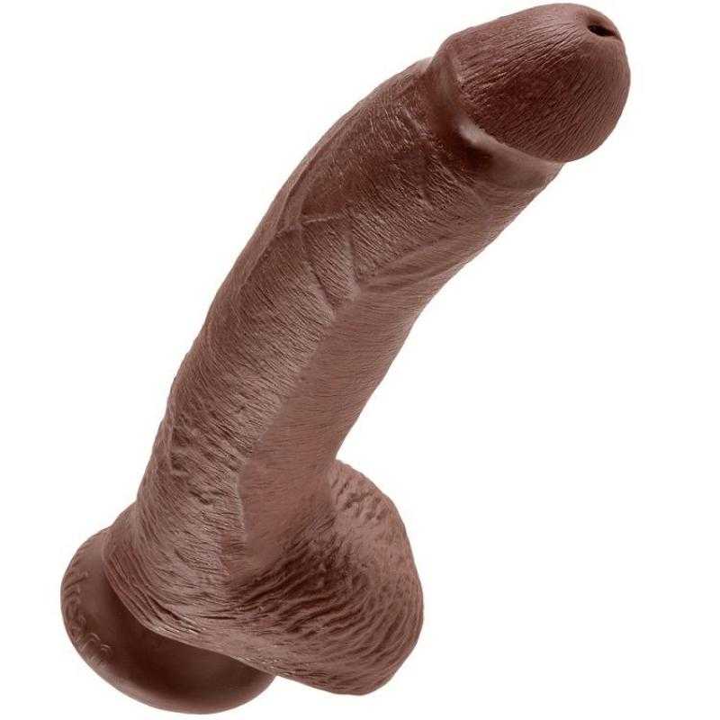 King cock 9" pene realistico marron 22.9cm