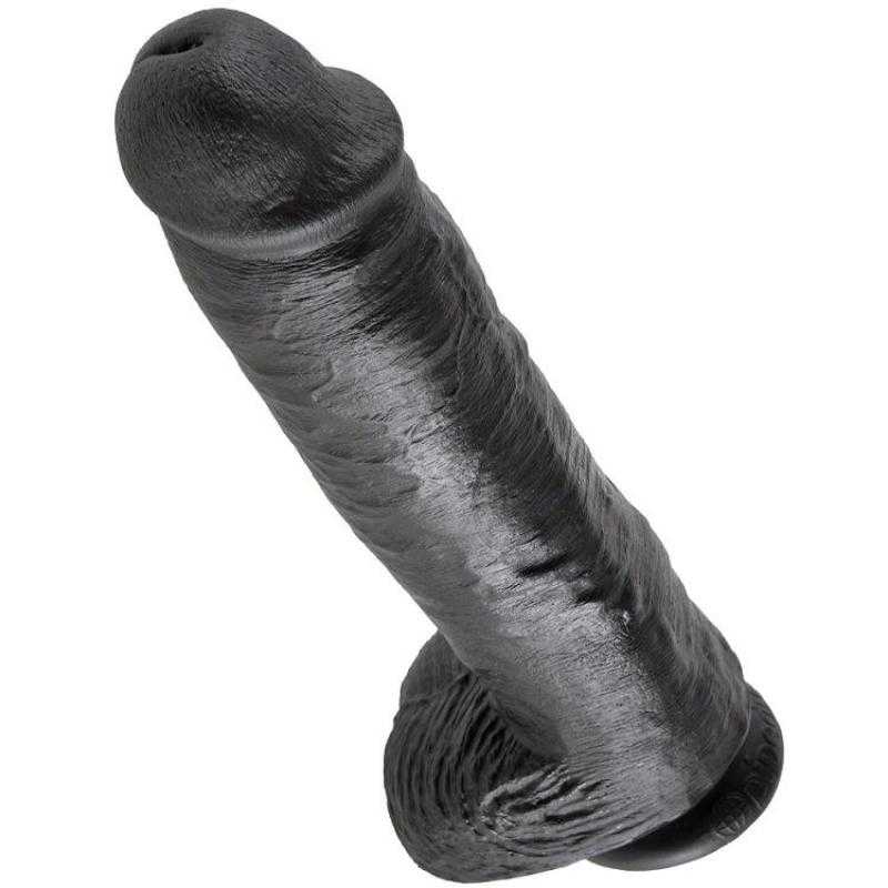 King cock 11" pene realistico negro 28 cm