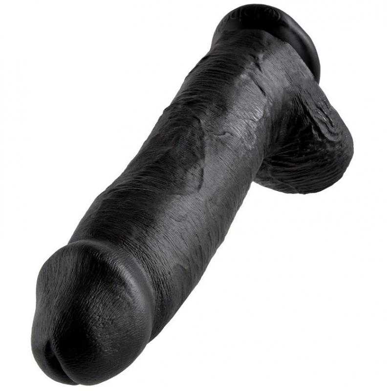 King cock 12" pene realistico negro 30.48 cm