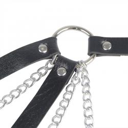 Subblime - 953713 cinturón de bondage punk hebilla metal negro talla única