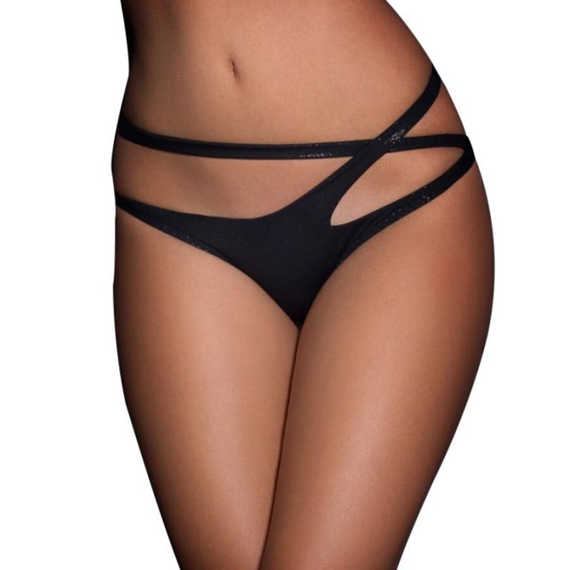 Queen lingerie - panties con doble tiranta cruzada l/xl