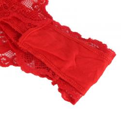 Subblime - 953973 body sexy con volantes + cinturón rojo s/m