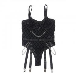 Subblime - 954277 body con cadenas + ligueros negro l/xl