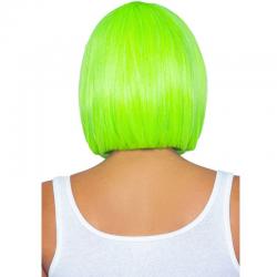 Leg avenue - peluca bob fluorescente verde neon