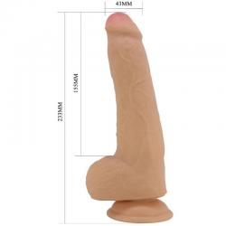 Pretty love - draco dildo realístico 23 cm natural