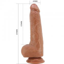 Pretty love - draco dildo realístico 23 cm modelo 2 natural