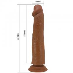 Pretty love - sharife dildo realístico 25 cm mulato