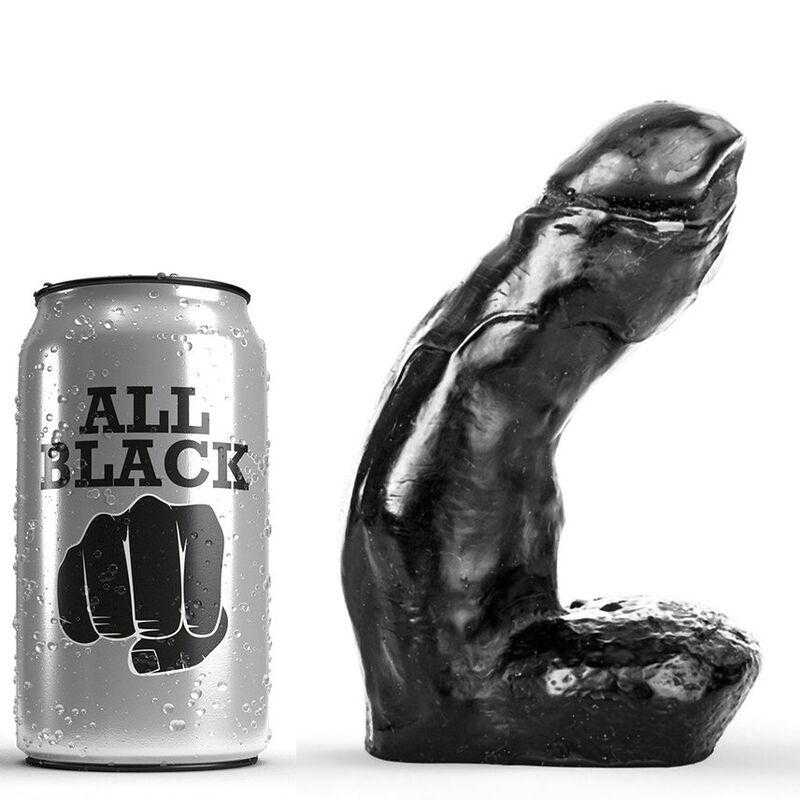 All black dildo realistico 15cm