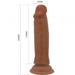 Pretty love - quentin dildo realístico 18 cm mulato