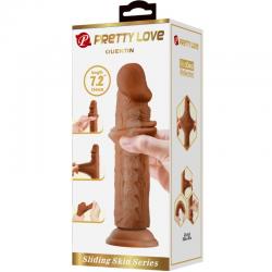 Pretty love - quentin dildo realístico 18 cm mulato