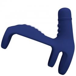 Pretty love - elish anillo vibrador con extensión azul