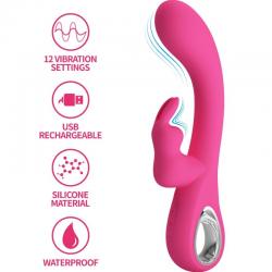 Pretty love - novak vibrador rabbit 12 vibraciones rosa