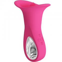 Pretty love - clyde vibrador oral lengua vibradora 12 vibraciones rosa